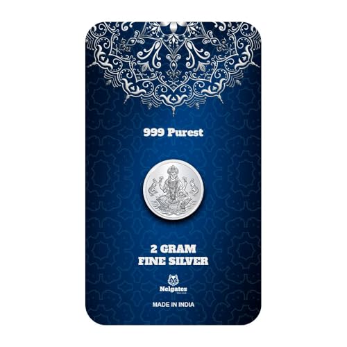 Image of Pure Silver coin 999purity Goddess laxmi gift for all occasions for men and women