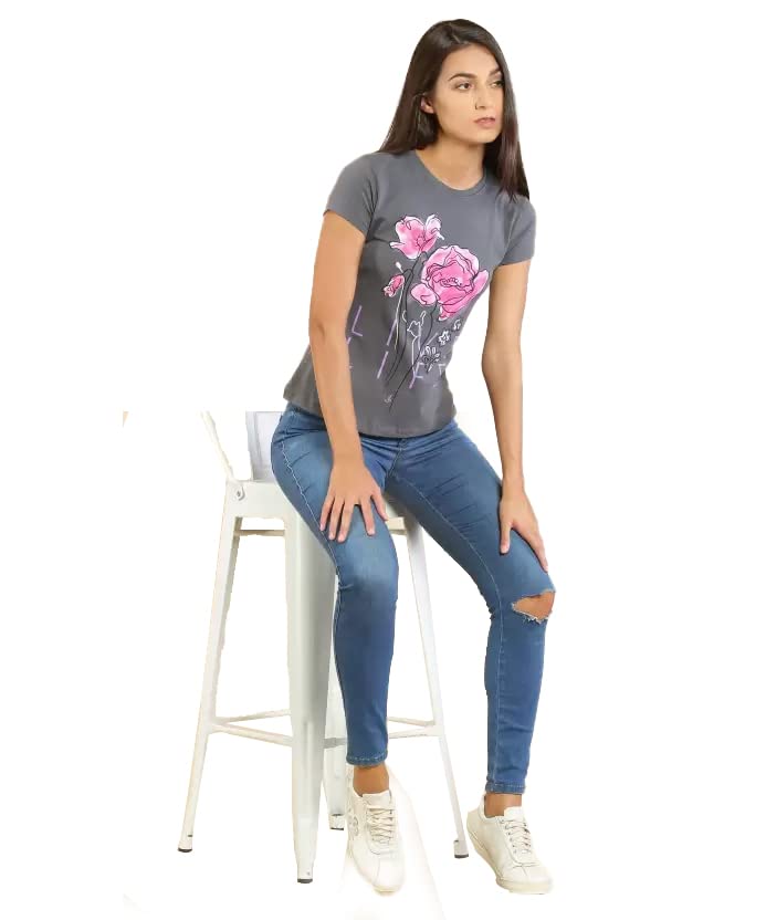 Image of Lyra Women's Cotton Regular Fit T-Shirt