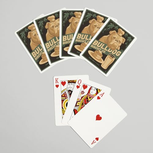 Baraja de Póker Bulldog Retro 52 cartas para adultos miniatura 7