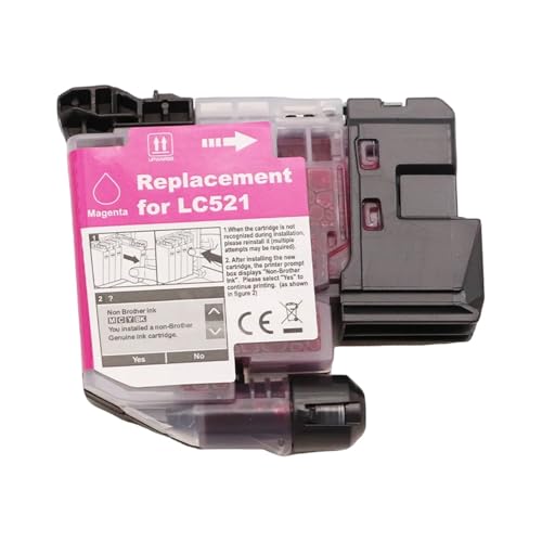 Cartouche LC521 magenta anti-bavure pour imprimante Brother J1460DW