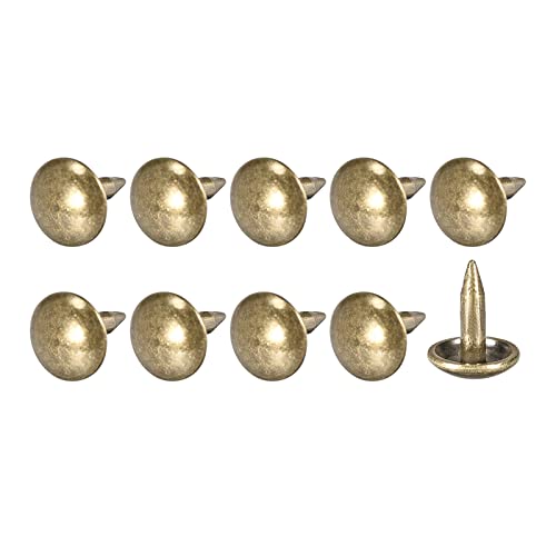 室内装飾品ネイル鋲 6x7x2 mm 150個 鉄 ラウンドサム プッシュピン 住宅建設 家庭 キッチン 家具用 ブロンズトーン