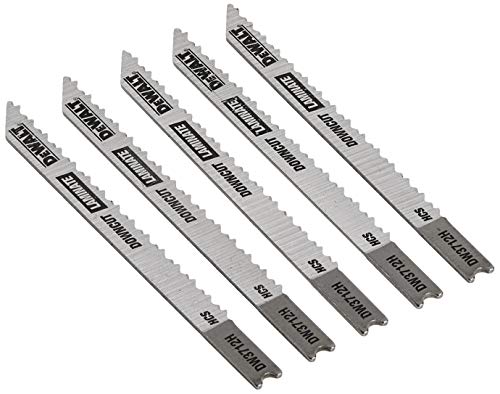 DEWALT Jigsaw Blades, Laminate Down Cutting, U-Shank, 4-Inch, 10-TPI, 5-Pack (DW3712H) - image 2
