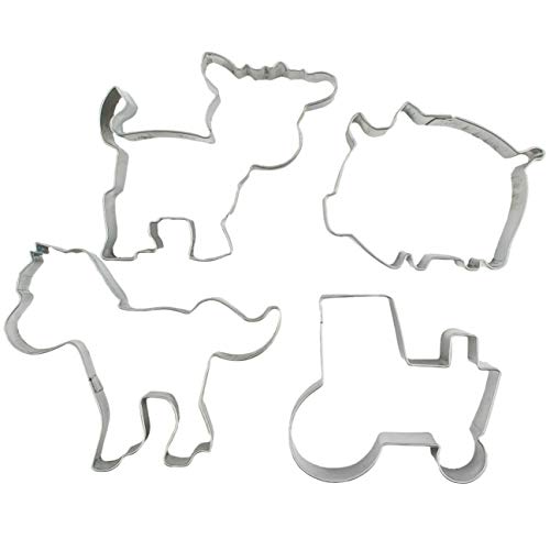Farm, Pig, Horse, Cow, Tractor Cutie Cupcake Mini Cookie Cutters By Autumn Carpenter For Cookies, Fondant, Or Gum Paste #TOP1