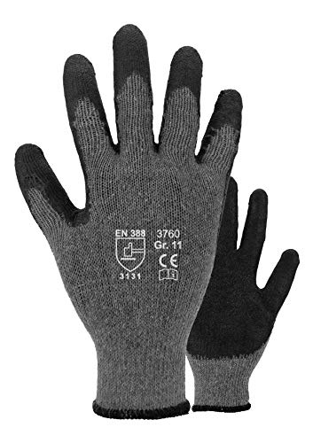 Preisvergleich Produktbild ASATEX Latex-Handschuh 3760, grau, Gr. 9 (12 Paar)