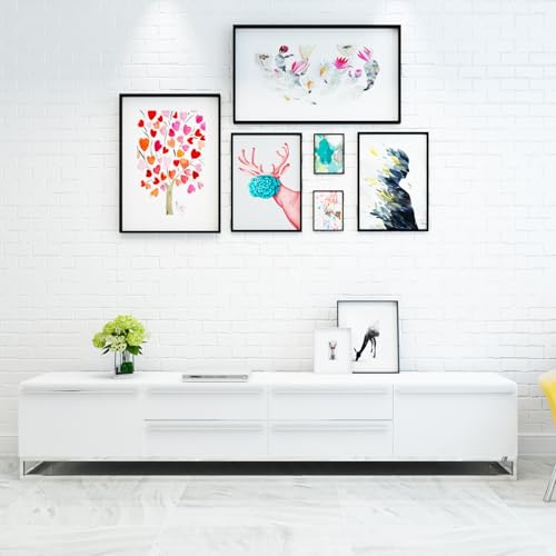 Image of 24-Pairs Large Picture Hanging Strips Heavy Duty, 48 Strips Sticky Picture Hangers for Walls,Hanging Pictures Without Nail,Damage Free No Nails Refill Adhesive Poster Strips for Frame Mounting Strips