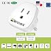 LENCENT 2X Adaptador de Enchufe de USA a Enchufe Europeo, Adaptador Americano...