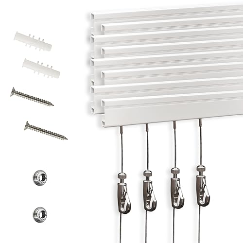 8-Pack Picture Rail Hanging System Kit
