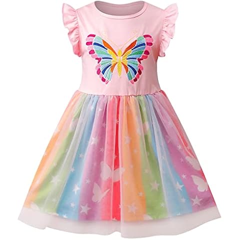 VASCHY Girls Butterfly Sequin Dress Cover