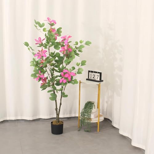 Image of Fox & Fern Bauhinia Flower Artificial Plant 130CM with Basic Pot | Elevate Any Corner of Your Home /Office | Ornamental Plant Best for Gifting, Party, Home Decor (GAJW3690)