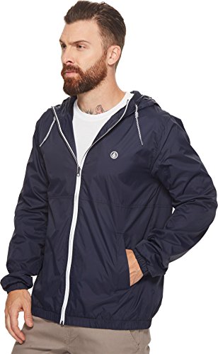 Image of Volcom Men's Ermont Hooded Windbreaker Jacket - Wind & Water Resistant