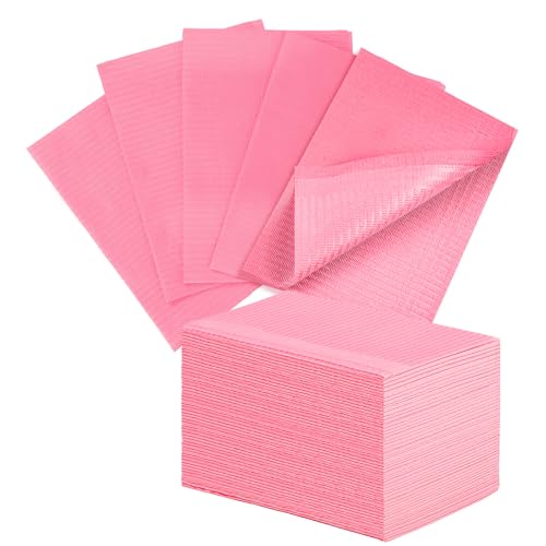 40pcs Disposable Nail Mats Nail Desk Protection Desk Accessories For Manicure Pedicure Waterproof Easy To Clean Versatile For Salon Nails & Home Diy Nail Art Supplies 13X18Pink