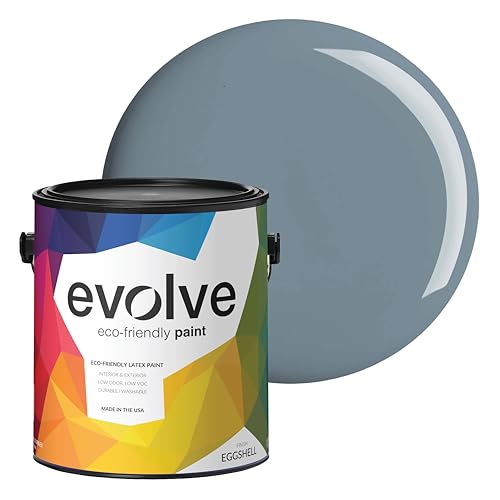 EVOLVE Interior Paint & Primer, Eggshell (Slate Blue), 1 Gallon