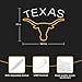 TEXAS Longhorn Neon Sign for Wall Decor -Adjustable Brightness LED Bull Neon Light Signs, Cow Neon Signs - USB Powered Hanging Neon Sign for Game Room, Man Cave, Bar