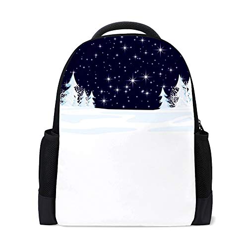 Sac à dos d'hiver paysage coloré pour organiser votre ordinateur