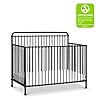 Namesake Winston 4-in-1 Metal Baby Crib Convertible to Toddler Bed & Daybed & Full-Size Bed - GREENGUARD Gold Certified - 4 Adjustable Mattress Heights - Conversion Kit Sold Separately - Vintage Iron #1