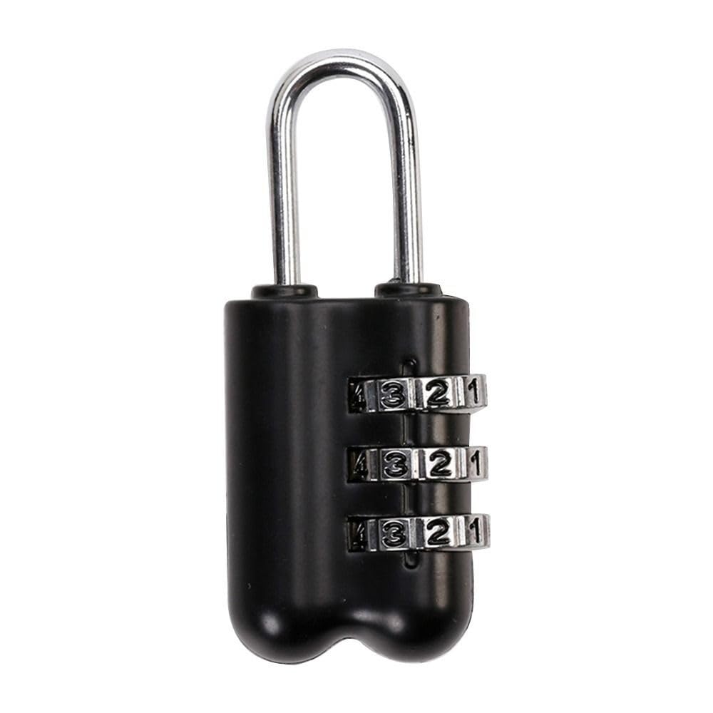 Bghyjkol Black Padlock Security Combination Lock Code Luggage Padlock