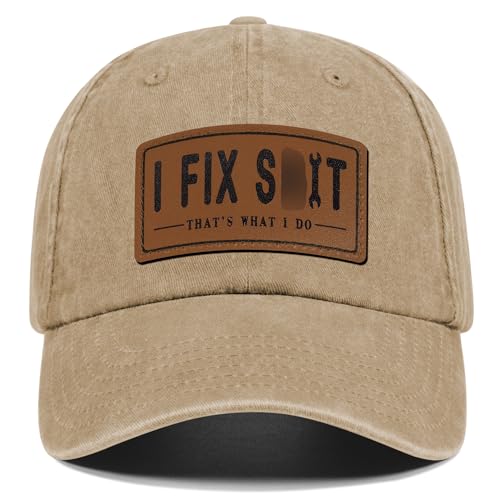 Funny I Fix Shitperot Hats for Men Women White Elephant Gifts for Coworkers Friends Mechanic