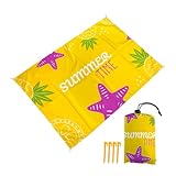 🌊【Motif à la mode】Ce tapis offre une apparence lumineuse et une grande visibilité. Que vous soyez à l'extérieur ou à la plage, vous pourrez facilement retrouver votre famille et vos amis sans vous déplacer. les motifs vifs et vibrants font de vous la présence la plus distinctive sur la plage ou dans le parc.