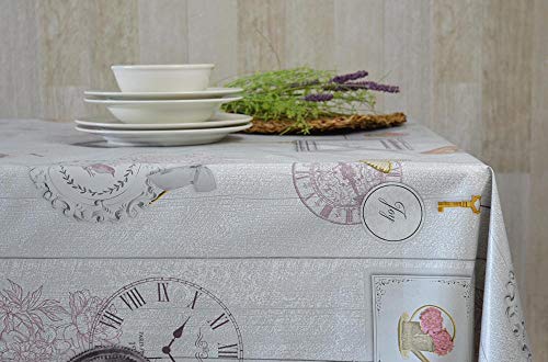 Cieffepi Home Collections Tovaglia plastificata in PVC Stampato 345 gr/m2 in Varie Fantasie e Misure (140 x 210 cm, VAR. 006)