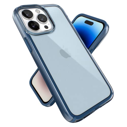 Speck iPhone 14 Pro Max Case - Drop Protection with Scratch Resistant Dual Layer Slim Phone Case for 6.7 Inch iPhones 14 Pro Max - Anti-Yellowing & Anti-Fade Case - Glass Navy/Winter Navy GemShell - image 1