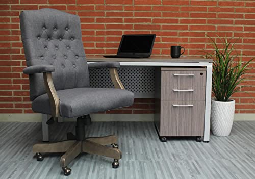 Boss Office Products Executive Commercial Swivel Chair, Slate Grey #TOP4