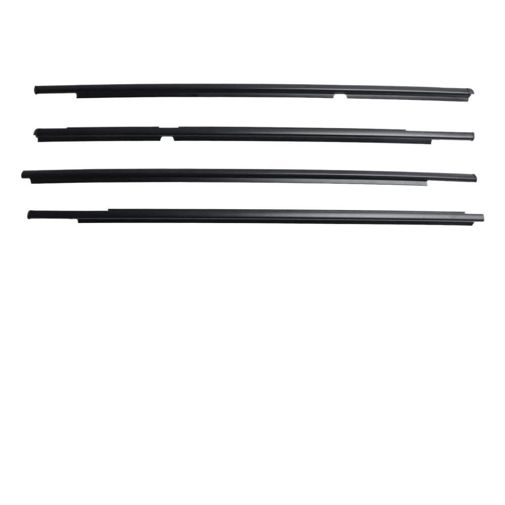 Bmzznxugc Onecolor 4Pcs Outer Door Glass Weatherstrip Moulding Compatible With Toyota Yaris Vitz 2005 2006 2007 2008 2009 2010
