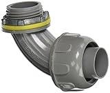 Morris 21825 Liquid Tight Connector, Non-Metallic, 90 Degree, 1