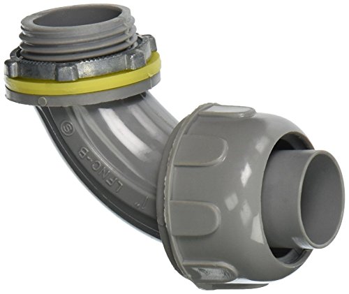 Morris 21825 Liquid Tight Connector, Non-Metallic, 90 Degree, 1
