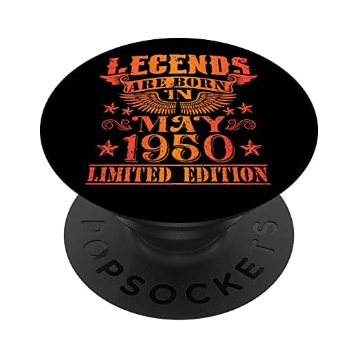Cumpleaños Mayo 1950 Edición Limitada Regalo Legend May PopSockets PopGrip Intercambiable