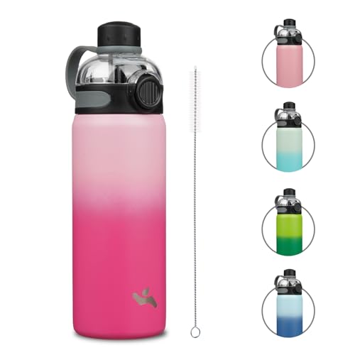 Image of Konokyo 24 oz Insulated Stainless Steel Water Bottle with Straw Lid