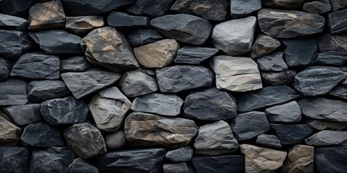 iTapnoom Underwater Stone Aquarium Background, Rock Wall Nature Landscape Fish Tank Backdrop Decor, Polyester Fabric with 6 EVA Double-Sided Tapes 36x18 inches/90x45cm