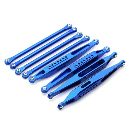 RC�����P�[�W�p�[�c Compatible With Losi For LMT 4WD For Monster �g���b�N �\���b�h �A�N�X�� 1/8 RC �J�[ �A�b�v�O���[�h �p�[�c ���^�� �A�b�p�[ �A���h �����[ �V���[�V �����N �Z�b�g�p(Blue