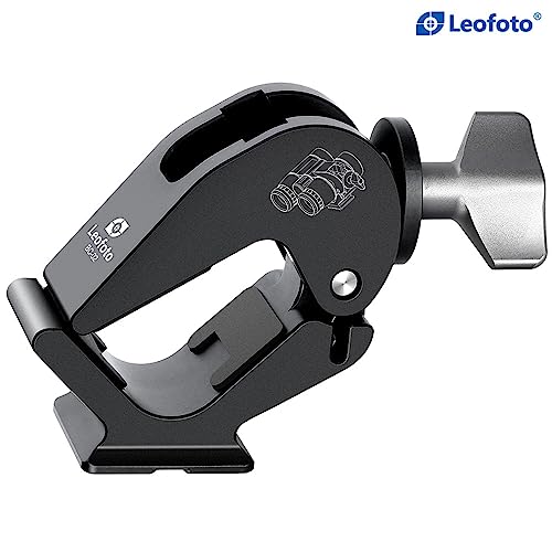 Soporte Leofoto BC-02 para prismáticos con anclaje Arca y rosca de trípode 4