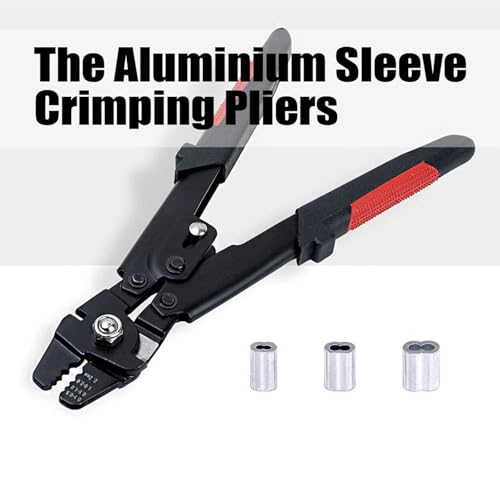 Alicates de crimpado de pesca para montar aparejos y cables de acero con seguridad 7
