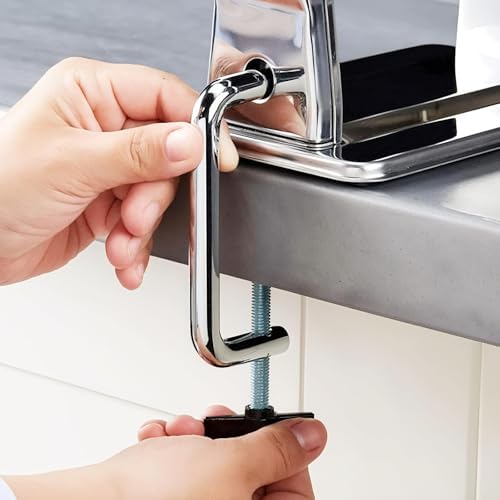 Bild 5 - Pasta Maker machine, Set mit 6 Stück 150 mm Stahl Nudelmaschine mit 9 einstellbaren Dickeneinstellungen, inklusive Ravioli Maker Aufsatz, Nudeltrockner