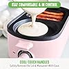 GreenLife 3-in-1 Breakfast Maker Station, Healthy Ceramic Nonstick Dual Griddles for Eggs Meat Sausage Bacon Pancakes and Breakfast Sandwiches, 2 Slice Toast Drawer, Easy-to-use Timer, Pink #5
