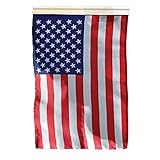U.S. Garden Flag 11" x 15" Knit Printed Polyester 100% Made in U.S.A. Sleeved