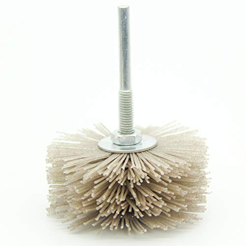 Woodwork Polish Grinder, Nylon Wheel Brush Abrasive, Grinding Head With 6Mm Threaded Shank, Abrasive Nylon Wheel Brush, Sanding Mop, Abrasive Wheel (320/400/600# 3Pcs) #TOP2