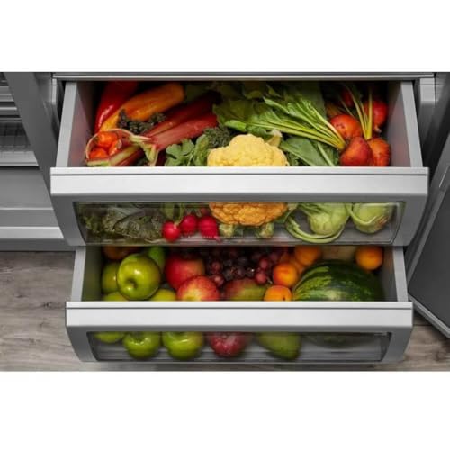 48 in. 30 cu. ft. Countertop Depth Side-by-Side Refrigerator in Panel Ready with Under-Shelf Prep Zone on Fridge.com
