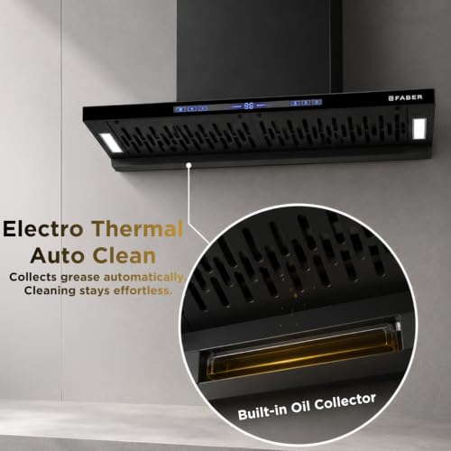 Image of Faber SLIMX 90cm 1500m /hr BLDC Autoclean Filterless T-Shape Chimney||Built In Oil Collector|Touch & Gesture Control|12Yr Motor,2Yr Comprehensive Warranty by Faber |HOOD SLIMX HC SC FL BK BLDC IN 90-T