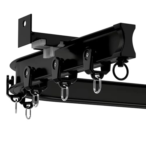 Riel de cortina flexible, riel deslizante flexible montado en la pared, divisor de habitación para ducha, caravana, ventanas de bahía, longitud ajustable de 1 a 15 m