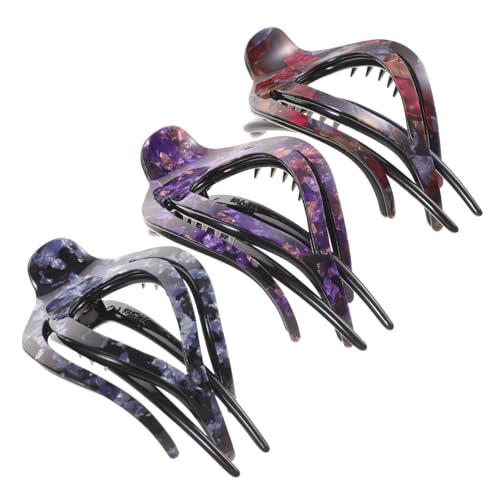 Épingle à cheveux FRCOLOR pince à cheveux Cœur à trois dents pour fixer les mèches rebelles