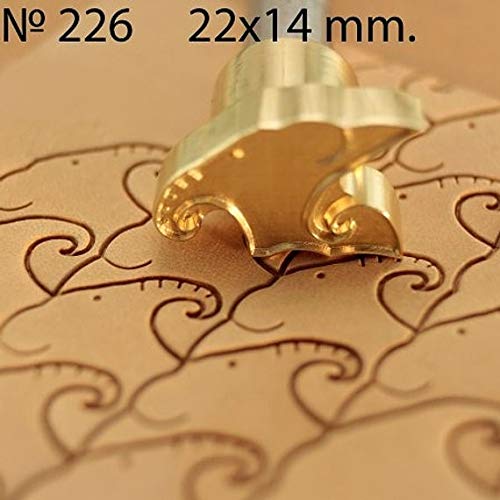 Leather Stamp Tool Elephant Stamping Working Carving Punches Tools Craft Saddle Brass #226