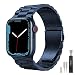 Produktbild owlhold Metall Armband Kompatibel mit Apple Watch 41mm 40mm 38mm, Premium Edelstahl Ersatz Uhrenarmband für Apple Watch Serie 10/9/8/7/6/5/4/3/2/1/SE/SE2 für Männer und Frauen (Blau)