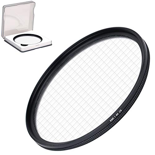 JJC 77 mm 4-Punkt-Sternfilter mit Schutzhülle für Canon, Nikon, Pentax, Olympus, Sony, Panasonic, Fujifilm DSLR-Kamera, optische Glaslinsenfilter mit...