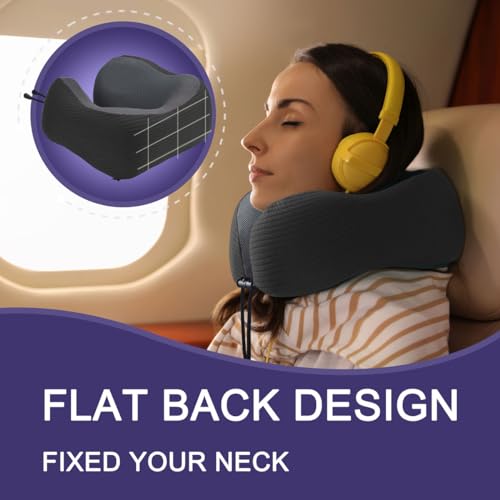 image for napfun Neck Pillow for Traveling, Upgraded Travel Neck Pillow for Airp