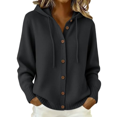 Cashmere Sweaters for Women Knit Hooded Cardigan Casual Fall Tops 2026 - image 1