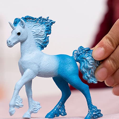 SCHLEICH 70758 Elementa Wasserflammeneinhorn Fohlen, für Kinder ab 5-12 Jahren, BAYALA - Spielfigur