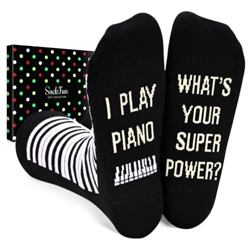 Piano Gifts for Teens - Pianist Socks for Piano Recital Students Players Teachers, Music...