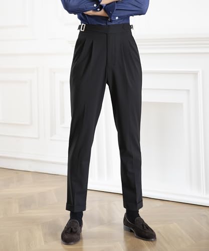 Men's Classic Gurkha Naples Italian Spring/Summer Thin Collection Old Money Style Pants Dress Pants3